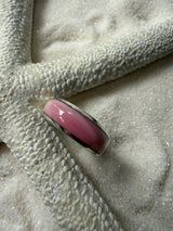 Conch Inlay Sterling Silver Ring - LarimarOcean