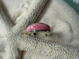 Conch Inlay Sterling Silver Ring - LarimarOcean