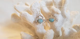 LARIMAR & STERLING SILVER CRAB EARRINGS - LarimarOcean