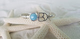 Larimar & Sterling Silver OBX Bracelet - LarimarOcean