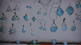 LARIMAR & STERLING SILVER CRAB EARRINGS - LarimarOcean
