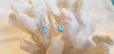 LARIMAR & STERLING SILVER SUN EARRINGS - LarimarOcean