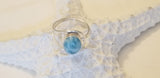 Larimar & Sterling Silver Mercedes Ring - LarimarOcean