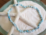 LARIMAR NUGGET NECKLACE 48” or 15”, 16” with extender - LarimarOcean